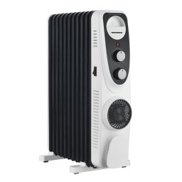Calorifer Cu Ulei Heinner HOH-MVT11WH-BK | 11 Elementi, 2500W, Termostat Reglabil