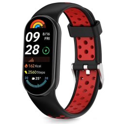 Curea TECH-PROTECT Iconband Air compatibila cu Xiaomi Mi Band 8 / 9 / 10 / NFC Negru/Rosu