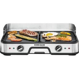 Gratar electric Rommelsbacher electric grill BBQ 2025 (black/stainless steel, 2,000 watts)
