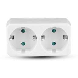 Adaptor 2 Prize V-Tac 2x 16A Max 2300W Alb