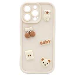 Husa OEM Xiaomi Redmi Note 15 Pro 5G Ultra Trendy 3D Bear Bej