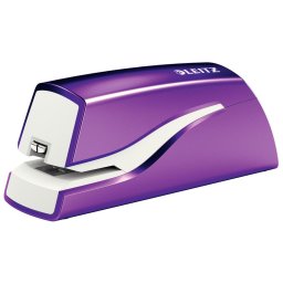 Capsator electric LEITZ Wow cu baterii NeXXt Series, 10 coli - mov metalizat