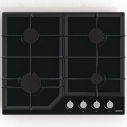 Plita Gas hob on glass GT641KB 60 cm Negru Gaz