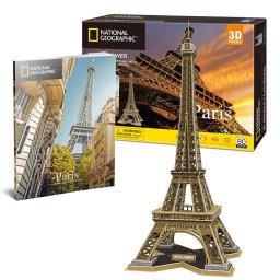 Puzzle 3D CubicFun Turnul Eiffel 80 buc. Clădiri