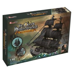 Puzzle 3D Cubic Fun Corabia Piraților Răzbunarea Reginei Anne