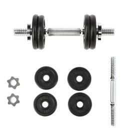 Gantere si greutati Threaded barbell HMS SG01 7 kg 4 plates