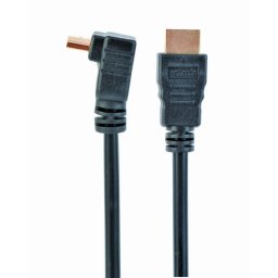 CABLU video GEMBIRD, HDMI (T) la HDMI (T), 3m, conectori auriti, rezolutie maxima 4K (3840 x 2160) la 60 Hz, 90 grade, negru, "CC-HDMI490-10" (timbru verde 0.03 lei)
