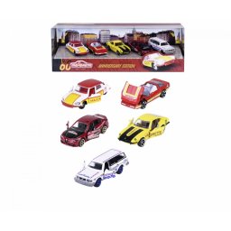 Set vehicul Majorette aniversare 60 de ani, pachet de 5
