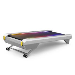 Banda smart de mers CyberPad pentru birou, Viteaza maxima 6km/h, Inclinatie 14%, Greutate maxima utilizator 120kg, Argintiu