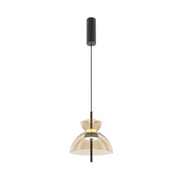 Pendul Bangkok MOD185PL-L12CG3K2 — LED 12W, sticlă ambră