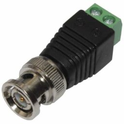 Mufă BNC Tata CCTV cu șuruburi, Black