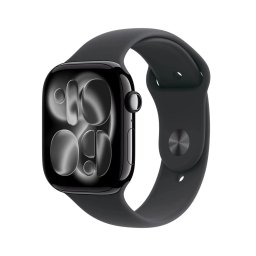 APPLE Watch Series 11 GPS 42mm negru cosmos aluminiu toc negru curea sport M/L