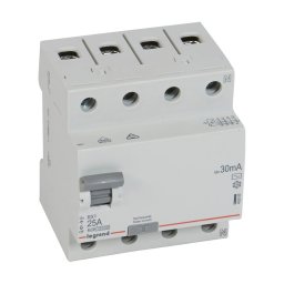 Legrand - Întrerupător diferențial 4 poli RX3 4P 25 A 30 mA AC