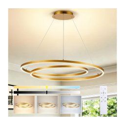 BRILAGI-LED Candelabru LED cu reglare a intensității luminii pe cablu TWISTER LED/105W/230V 3000-6000K auriu + telecomandă