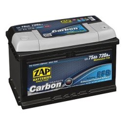 Baterie auto 75Ah Zap Carbon EFB Start-Stop 278x175x175 720A 12V