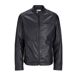 JACK & JONES Geacă Jjedylan Pu Biker 12261196 C-N10 black
