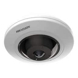 Camera IP fisheye Hikvision 5MP, IR 8m, microfon integrat, PoE