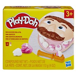 Set de modelaj Play-Doh Mini Dentist cu 2 culori si accesorii