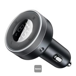 Modulator FM Baseus Enjoy Bluetooth Mp3 Player 2x USB Bluetooth 5.0 Negru