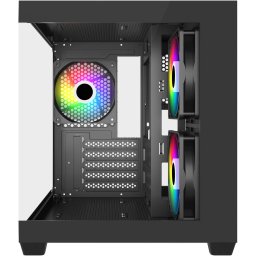 Carcasa Fortron S140-BA (black, tempered glass x 2)