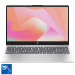 Laptop HP Â 15-fd1000nqx Intel Core 5 120U 5.00GHz 15.6inch Full HD 16GB RAM 512GB PCIe NVMe M.2 SSD Intel Graphics Free DOS Natural Silver