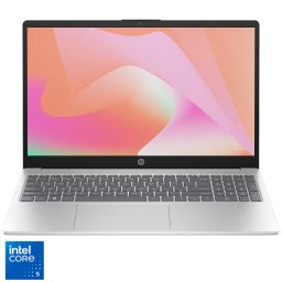 Laptop HP Â 15-fd1003nqx Intel Core 5 120U 5.00GHz 15.6inch Full HD 8GB RAM 256GB PCIe NVMe M.2 SSD Intel Graphics Free DOS Natural Silver