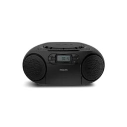 Microsistem Audio Philips TAZ2200/10 Bluetooth 6.0 Redare Casete CD-R CD-RW Radio FM Negru
