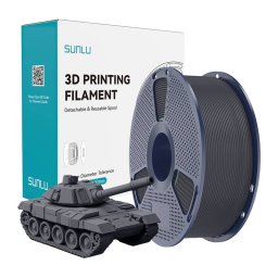 Filament pentru Imprimante 3D Sunlu PLA+ High-Speed Diametru 1.75MM 1KG Gri