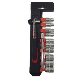 UB Set trusa chei tubulare 12 piese 1/4 cu cheie clichet otel crom vanadiu 4-13 mm