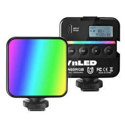 Lampa foto-video LED Yongnuo YN60RGB cu temperatura de culoare reglabila 2500K-9500K