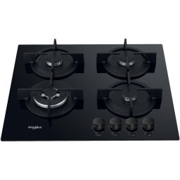 Plita AKT 625/NB1, 4 zone de gatit, 7800 W, Negru