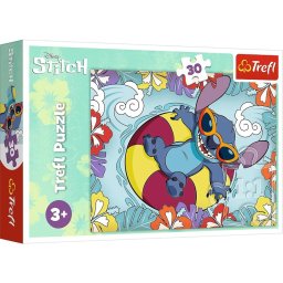 Puzzle 30 de piese Lilo și Stitch în vacanță