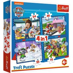 Puzzle 4 în 1 Dog Matters Patrula Cățelușilor Patrula Cățelușilor