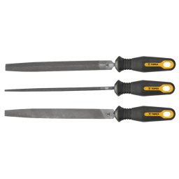 Pile metalice, 200 mm/2, set de 3