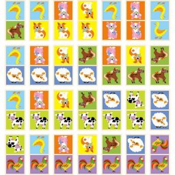 Wooden dominoes for children Viga Farm