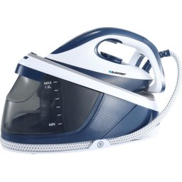 Fier de calcat Stație de călcat 3100W, Talpă ceramică, Presiune 3.5 bari, Jet abur 120 g/min, Sistem anti-calcar, Rezervor 1.5L, Albastru