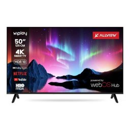 Televizor QL50WiPlay6301-U, diagonala 126 cm, Ultra HD / 4K, clasa E, sistem operare webOS, tehnologie HDR, TimeShift, Dolby Digital Plus, negru