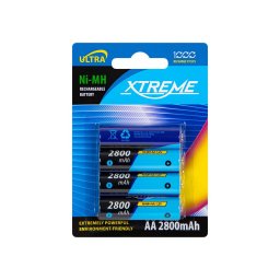 Rechargeable battery R6 NiMH AA 2800mAh XTREME 4 pieces
