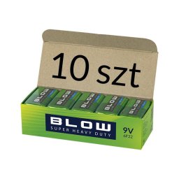 Battery 9V 6F22 Super Heavy Duty 10 pieces