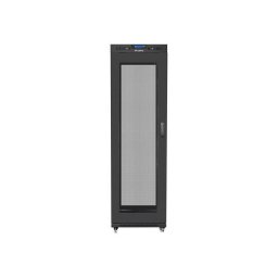 Installation cabinet rack 19 42U 600x800 black, perforated lcd door (flat pack)