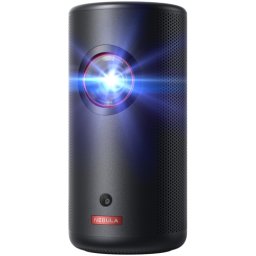 Proiector portabil AMKER Nebula Capsule 3 Laser, Full HD, Google TV, 120 inch, Wi-Fi, Bluetooth, Black