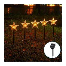 Corp de iluminat LED solar de Crăciun Aigostar LED/0,054W/1,2V 1m IP65 alb cald
