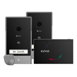 Kit video-interfon, monitor tactil 7', 2 posturi exterioare, camera 2K, audio, IR 6m, Wi-Fi - EZVIZ CS-HP7(3MP,2-Entry Kit)
