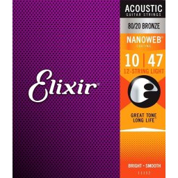 Elixir Nanoweb Light 12 Str. Acoustic 10-47