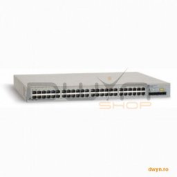 Allied Telesis Switch 48 port, 4x Gigabit SFP uplink, Gigabit, Websmart, Rackmount, Non-blocking, 8K