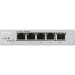 Zyxel Gs1200-5, 5-Port Gbe Web Smart Metal Switch, Fanless