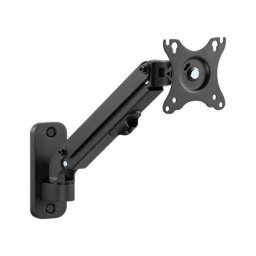 Brat suport pentru monitor montat pe perete, Gembird, MA-WA1-01, Pana la 27”, Negru