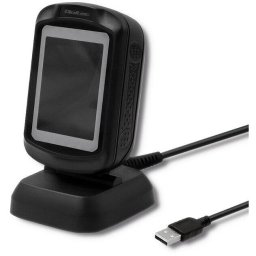 Scanner coduri de bare QOLTEC Desktop 1D, 2D, USB, viteza 300 scanari/sec, interfata USB