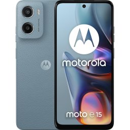Telefon Motorola Moto E15, 16.9 cm (6.67"), 2 GB RAM, 64 GB, Dual SIM, Android 14 Go Edition, 4G, Misty Blue