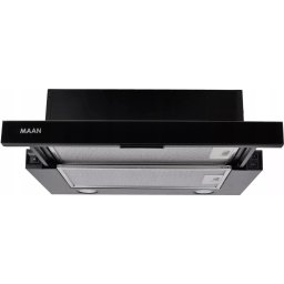 Hota telescopica Mann Corona 2 G 50, 1 motor, latime 50 cm, capacitate maxima de absorbtie 315, Negru